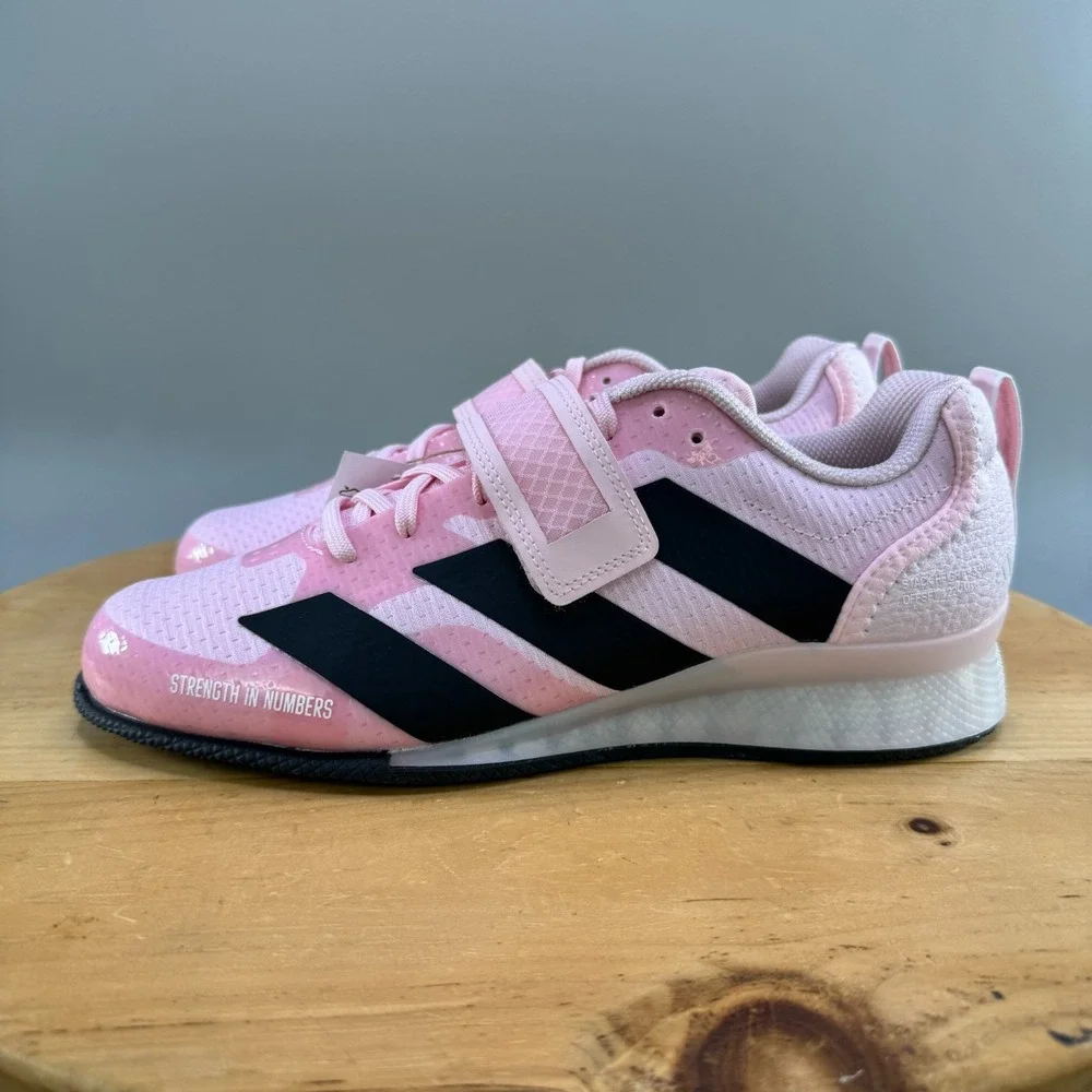 Adidas Adipower 3 Mens Size 11 Shoes Pink‎ Black Weightlifting Training NEW